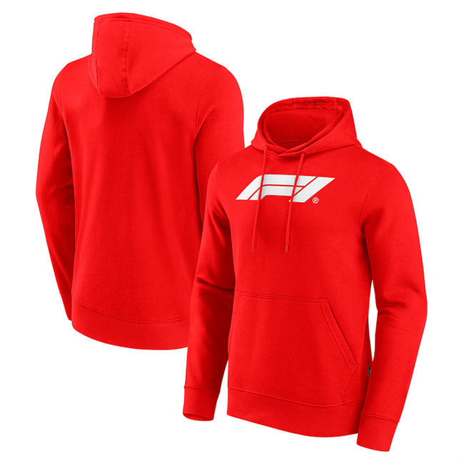 Men's Formula 1 Essentials Logo Red Overhead Hoodie